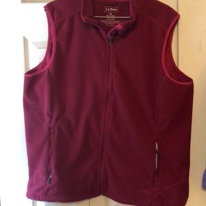 LLBean polartec fleece vest size XL